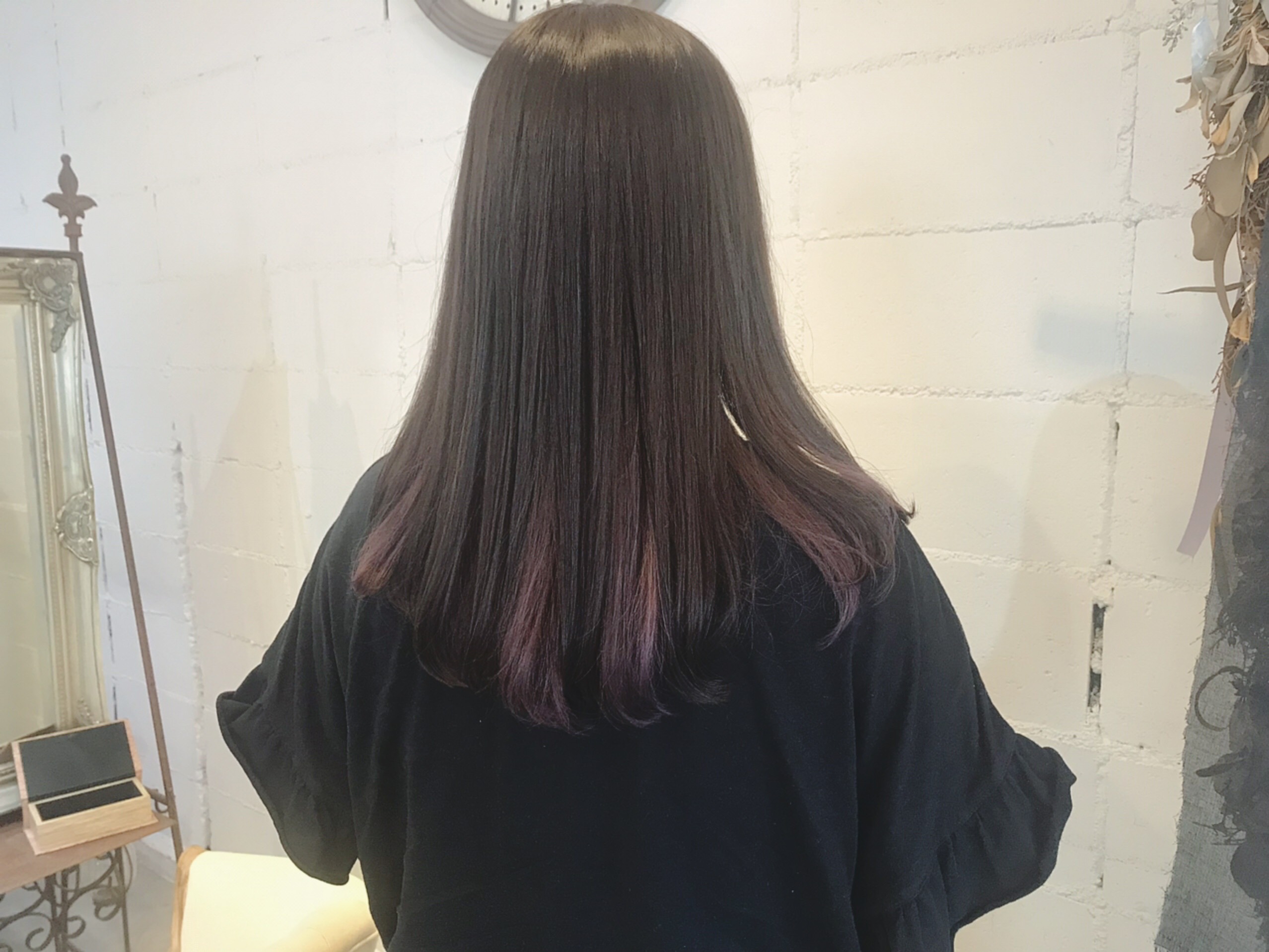 Hair Salon Alice Blog Archive ロングのピンクパープルインナーカラー